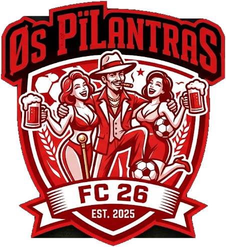 Escudo Os Pilantras FC 26, fundado em 2025